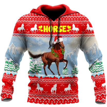 Horse Christmas 3D Shirt For Men And Women HHT16102007