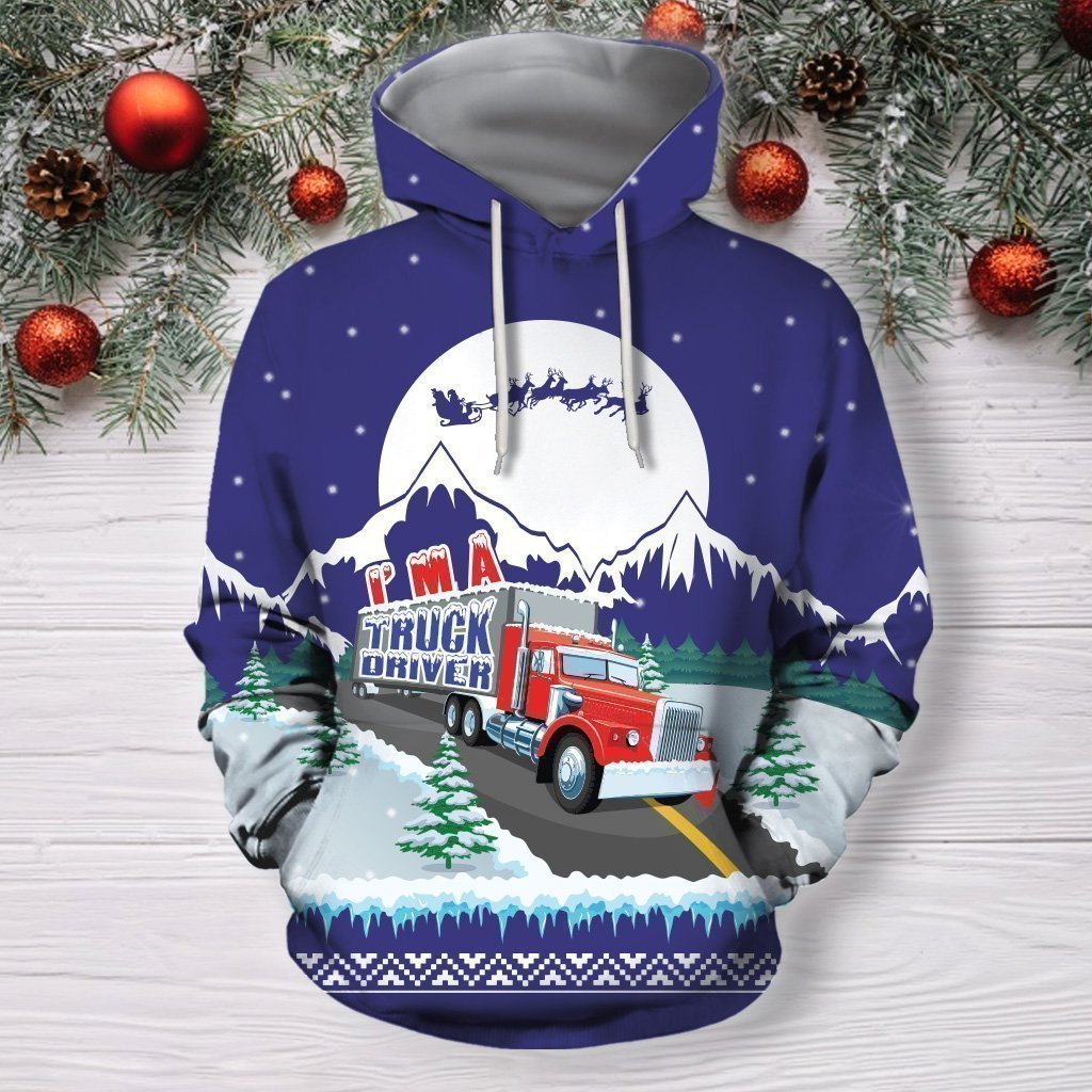 Truck XMAS Shirts and Shorts-Apparel-6teenth World-Hoodie-S-Vibe Cosy™
