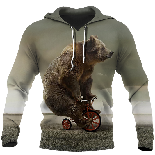 Bear cycling 3D all over printer shirts for man and women JJ241202 PL-Apparel-PL8386-Hoodie-S-Vibe Cosy™