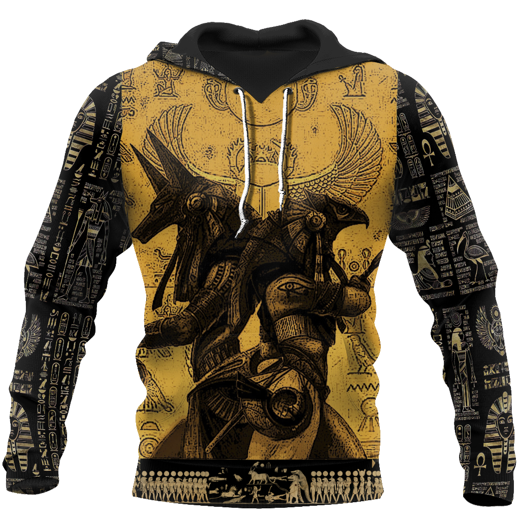 Anubis Ancient Egypt 3D All Over Printed Hoodie Clothes JJ070302-Apparel-MP-Zipped Hoodie-S-Vibe Cosy™