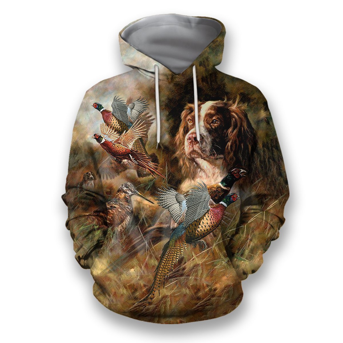 All Over Print Hunting Dog Shirts-Apparel-HbArts-Hoodie-S-Vibe Cosy™