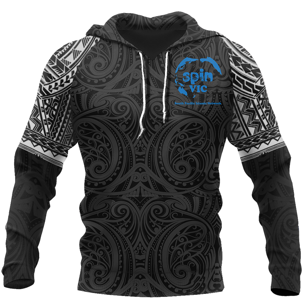 Special Black All Over Hoodie White NVD-Apparel-Dung Van-Hoodie-S-Vibe Cosy™
