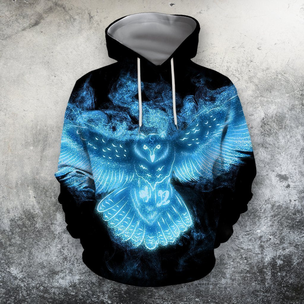 3D All Over Printing Owl Ice Hoodie-Apparel-Phaethon-Hoodie-S-Vibe Cosy™