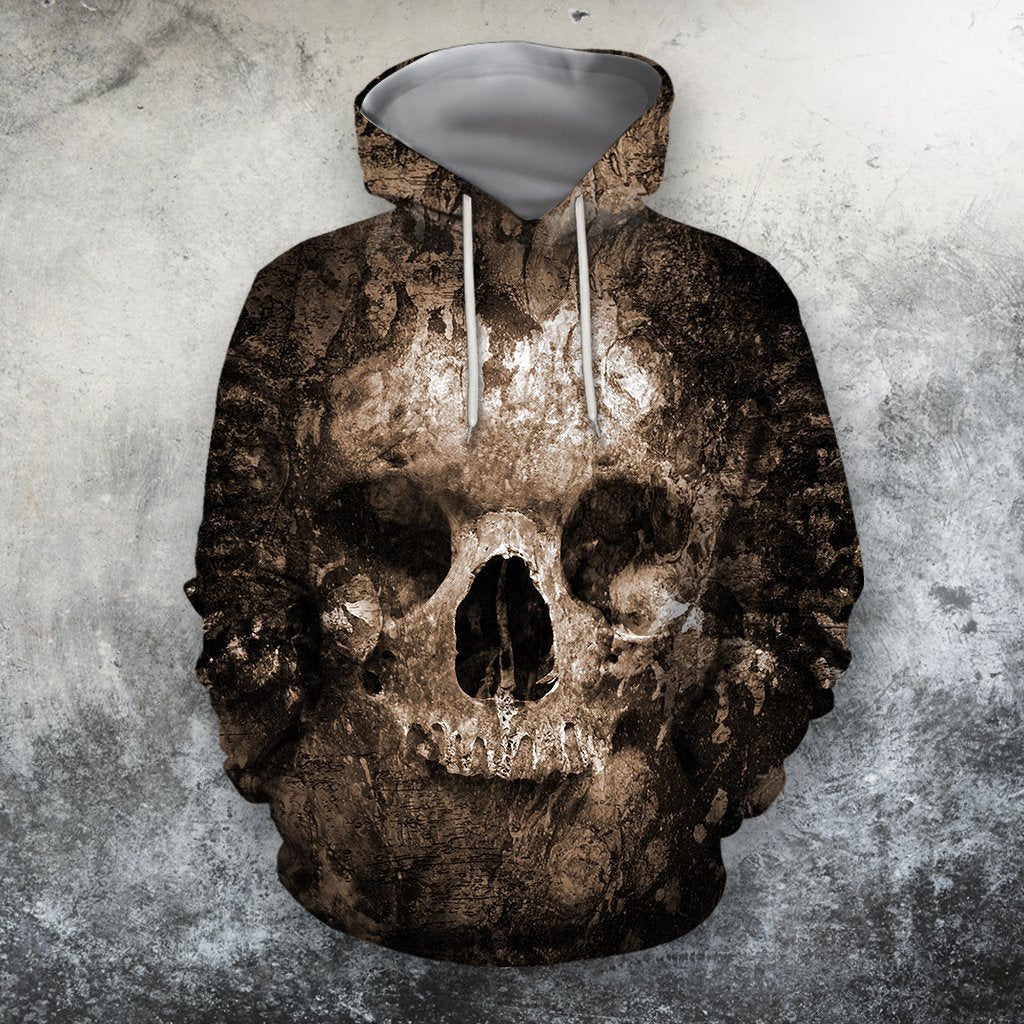 3D All Over Print Quake Skull Lockscreen Shirts-Apparel-Phaethon-Hoodie-S-Vibe Cosy™