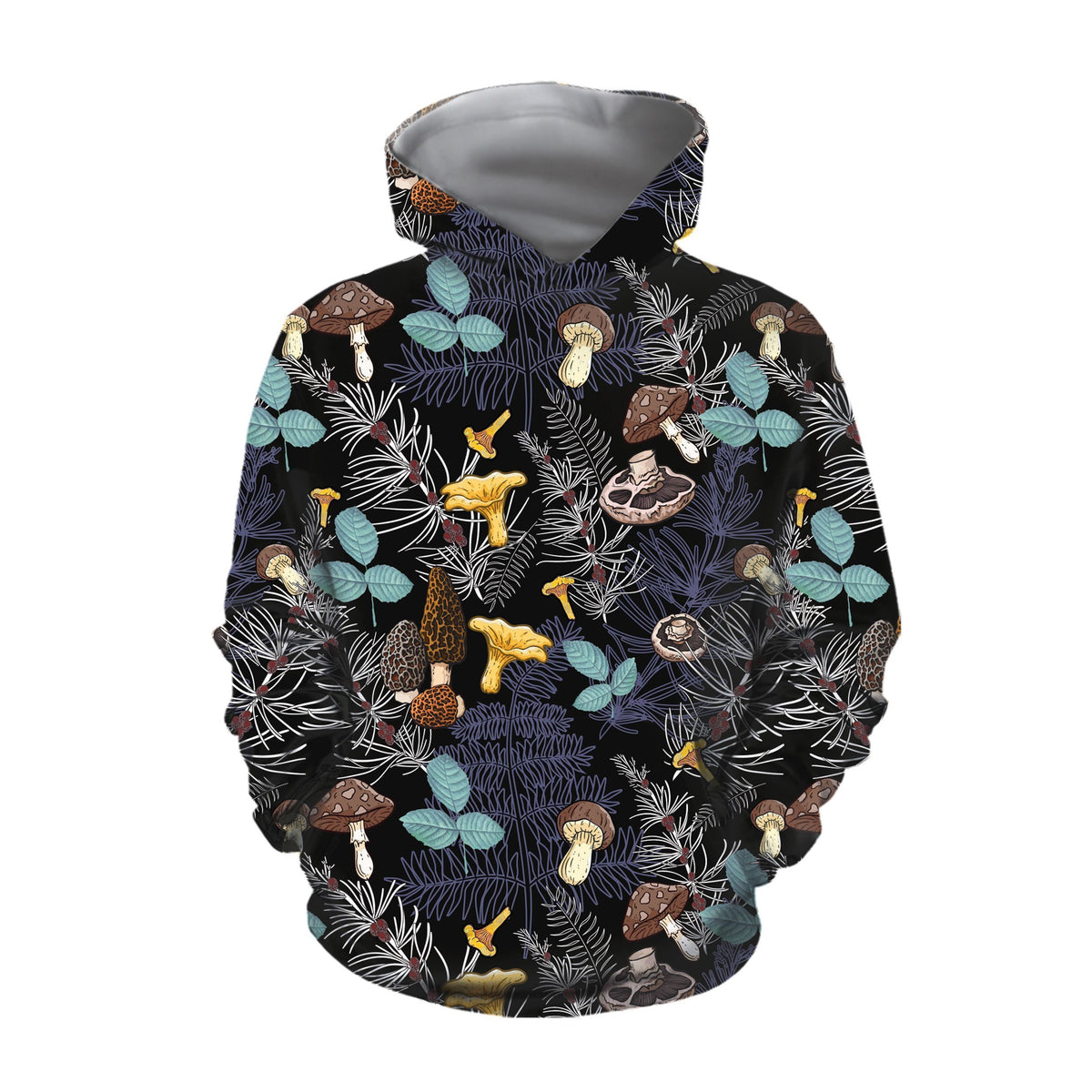 3D All Over Print Mushrooms and leaves of forest trees Shirt-Apparel-NTH-Hoodie-S-Vibe Cosy™