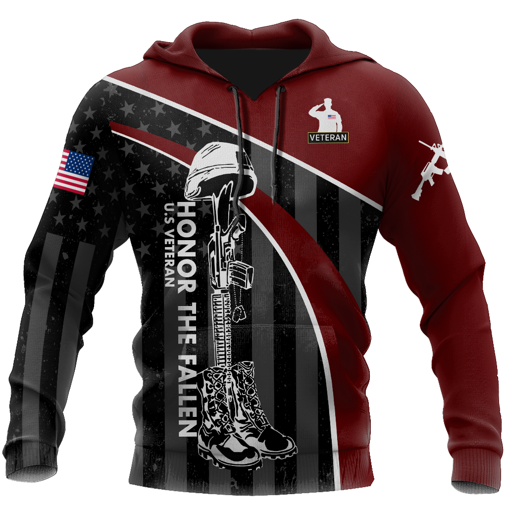 Veteran Honor the fallen I will 3d all over printed shirts for men and women TR2605201S-Apparel-Huyencass-Hoodie-S-Vibe Cosy™