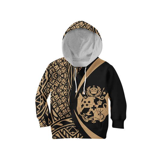 Kid's Tonga Polynesian Hoodie - Circle Style NNK 1227-Apparel-NNK-Hoodie-TODDLER 2T-Vibe Cosy™