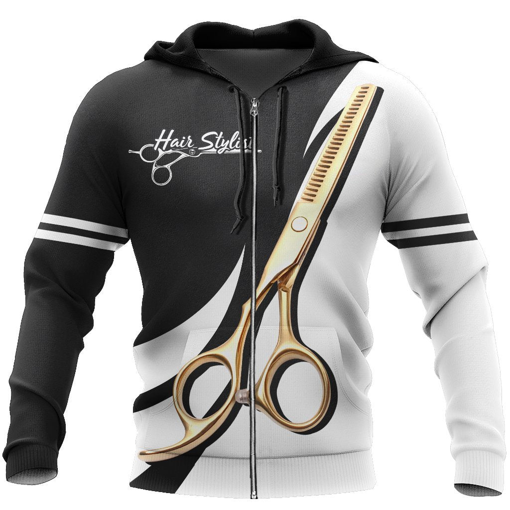 Hair stylist 3d hoodie shirt for men and women HG HAC140202-Apparel-HG-Zip hoodie-S-Vibe Cosy™