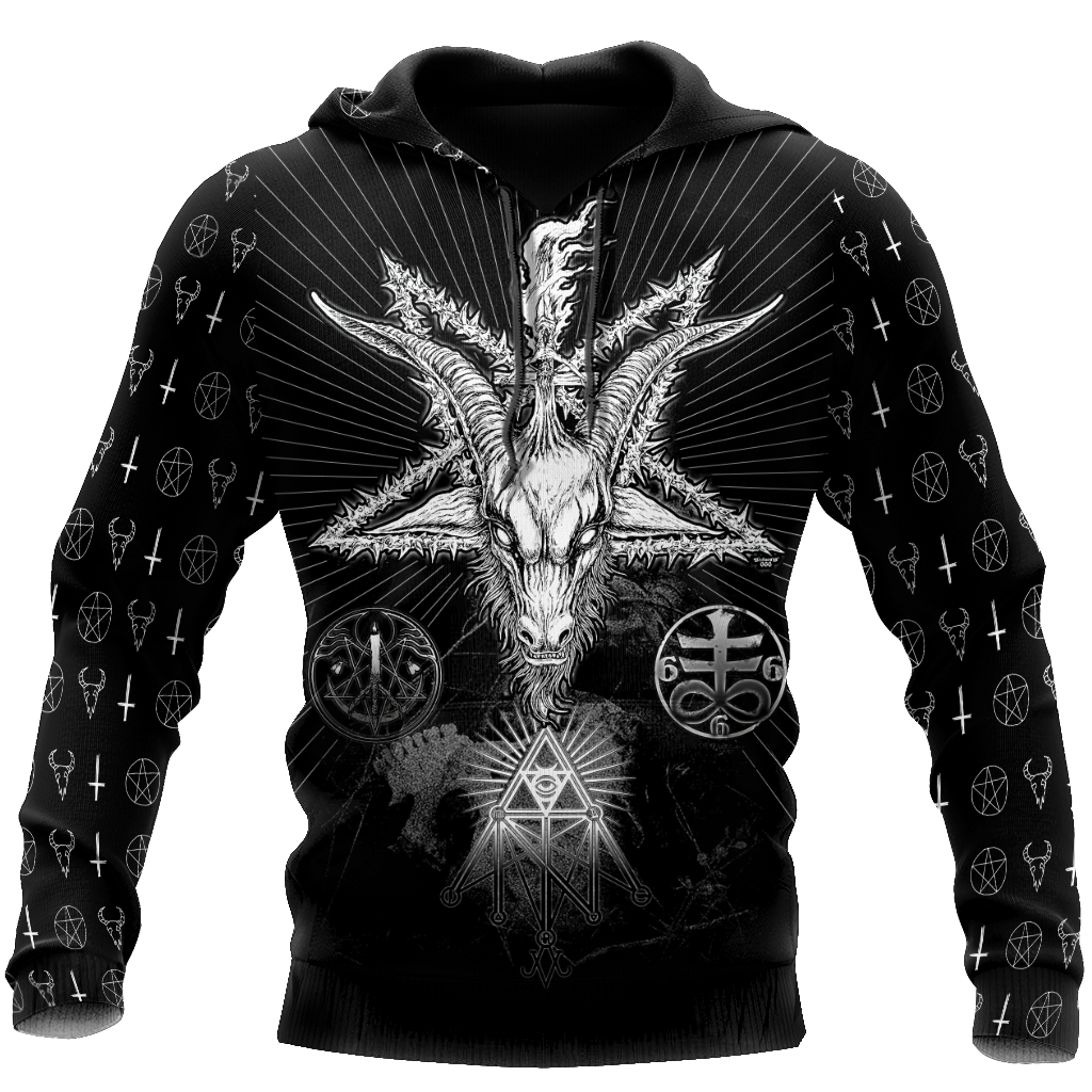 Satanic Tribal 3D All Over Printed Hoodie Shirts For Men And Women JJ25052001-Apparel-MP-Hoodie-S-Vibe Cosy™