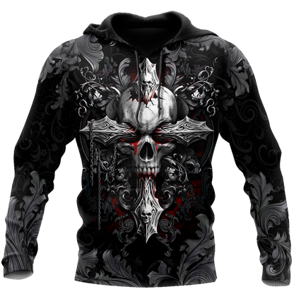 Beautiful Skull By ML-Apparel-ML-Hoodie-S-Vibe Cosy™