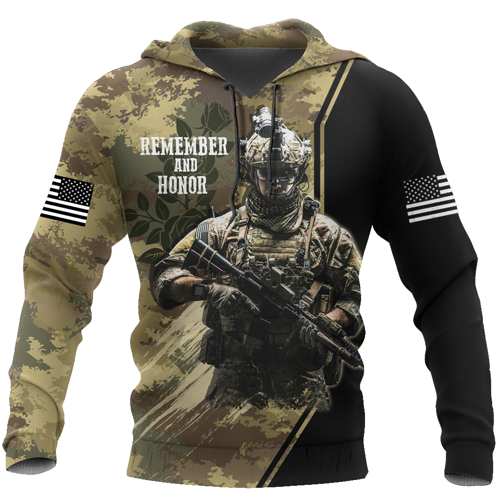 Memorial day Remember and honor the heroes who served to hold our flag high TR220402-Apparel-Huyencass-Hoodie-S-Vibe Cosy™