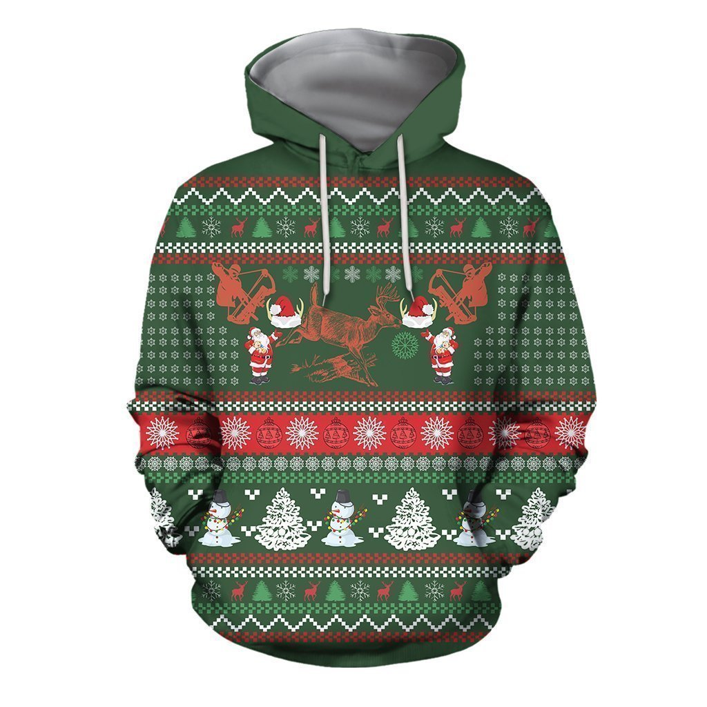 3D All Over Printed Ugly Hunting Christmas Shirts-Apparel-6teenth World-Hoodie-S-Vibe Cosy™