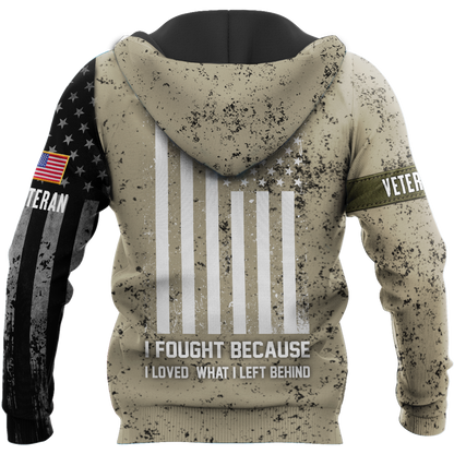 Veteran US Air Force in my heart 3D shirts for men and women
