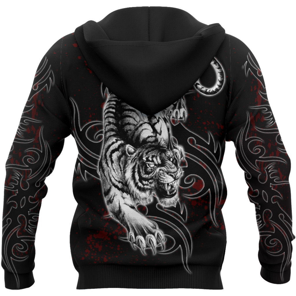 Tattoo White Tiger  3D All Over Printed Unisex Shirts