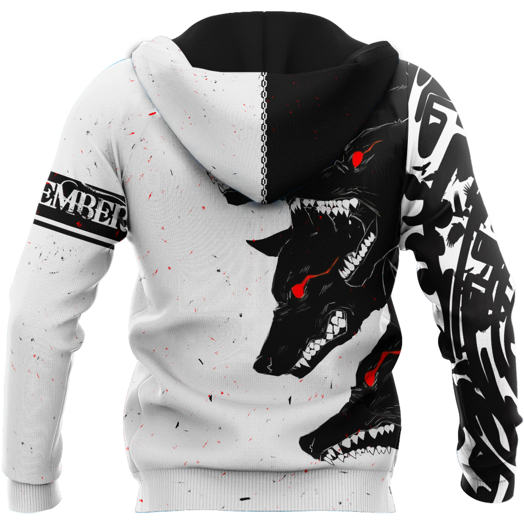 The Dark Wolf December 3D All Over Printed Unisex Deluxe Hoodie ML