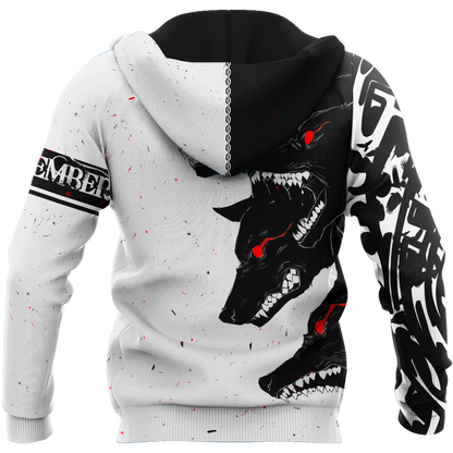 The Dark Wolf December 3D All Over Printed Unisex Deluxe Hoodie ML