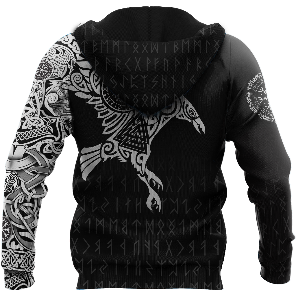 Vikings - The Raven of Odin Tattoo - Amaze Style™-Apparel