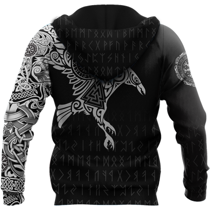 Vikings - The Raven of Odin Tattoo - Amaze Style™-Apparel