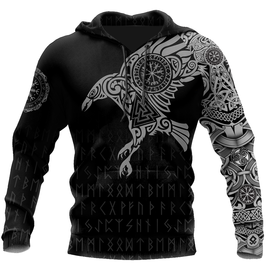 Vikings - The Raven of Odin Tattoo - Amaze Style™-Apparel