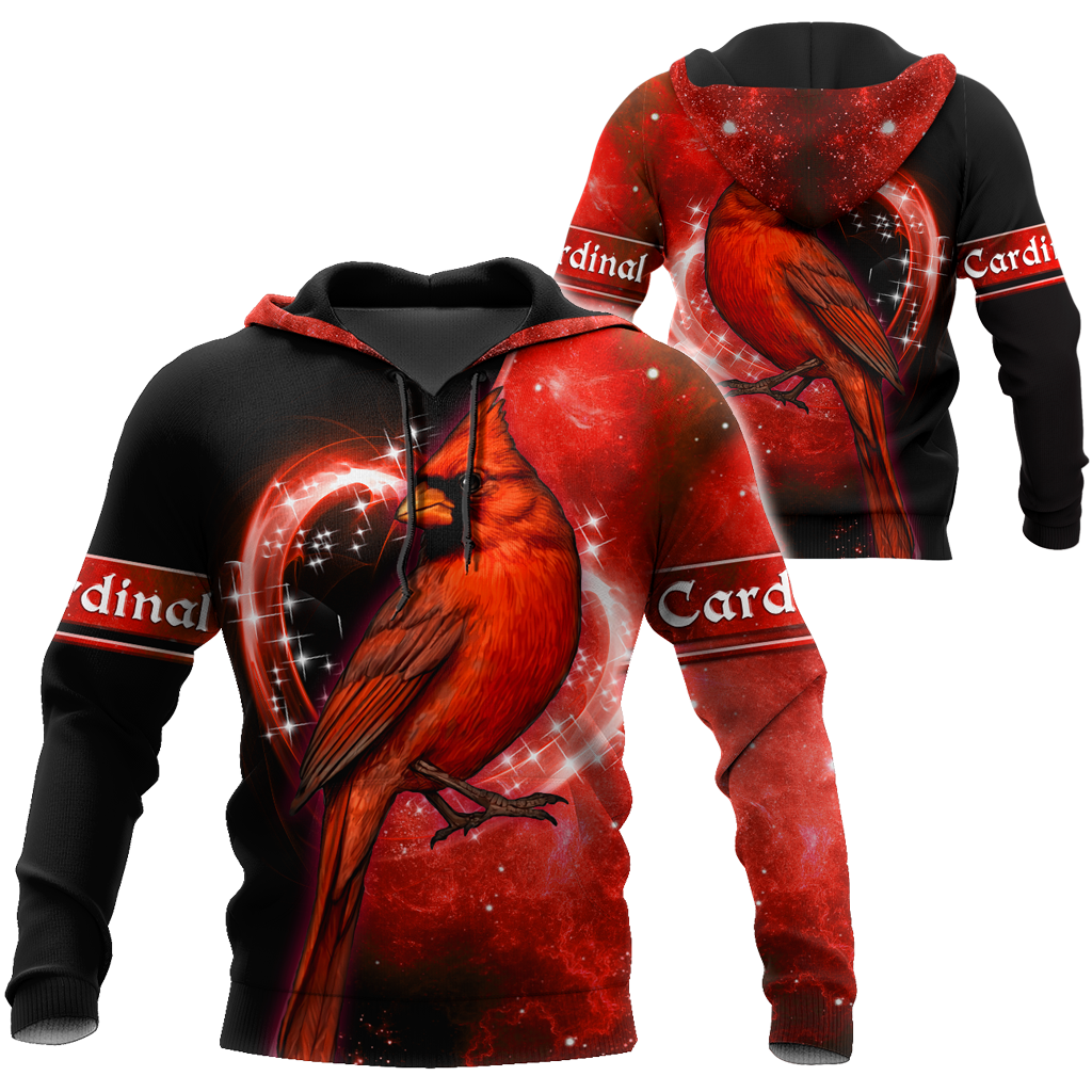 Cardinal Birds Red Color shirts dress shorts for men and women