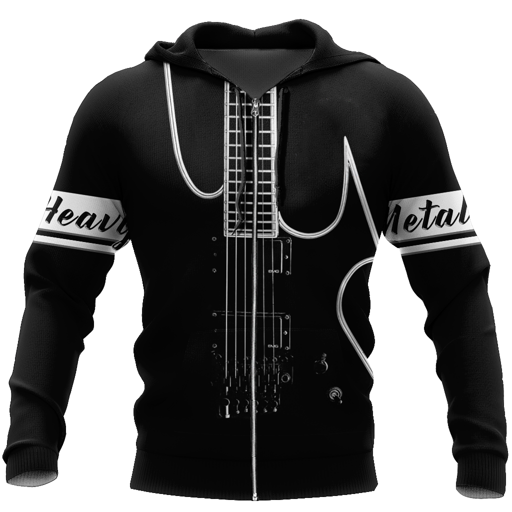 Heavy Metal Guitar 3D All Over Printed Shirts For Men and Women HAC300702-Apparel-TT-Zipped Hoodie-S-Vibe Cosy™