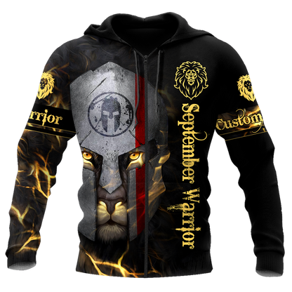 September Spartan Lion Warrior 3D All Over Printed Unisex Shirts
