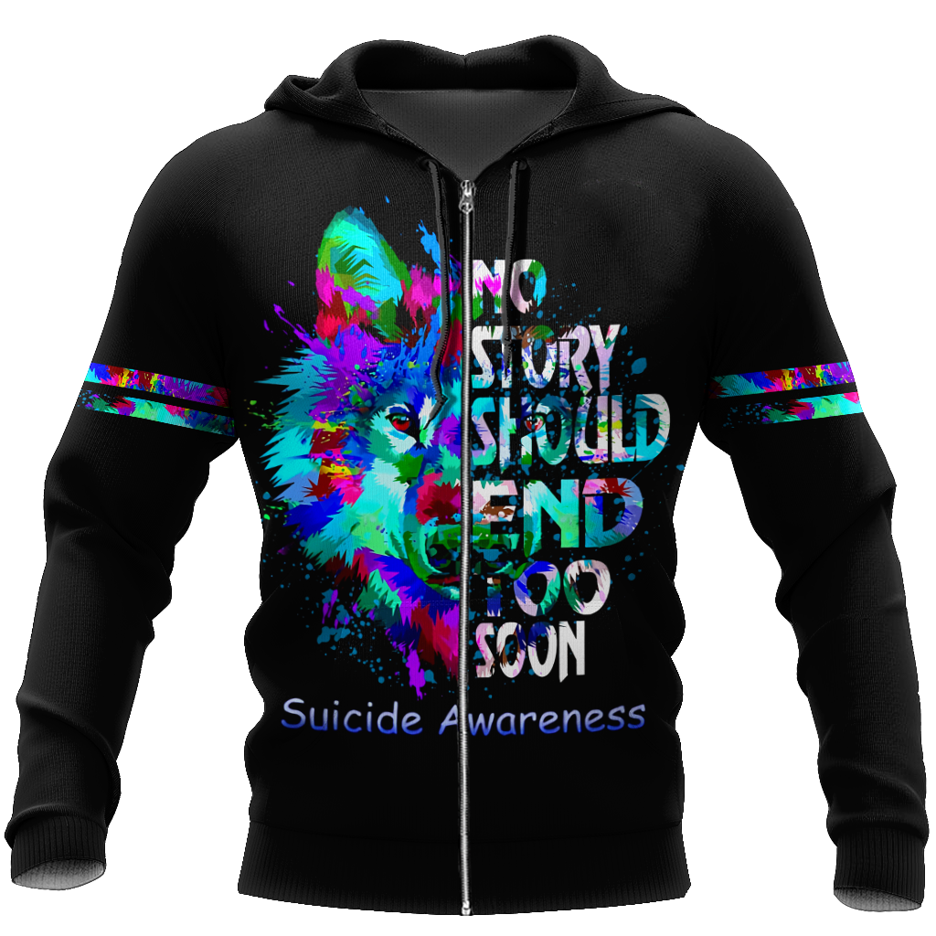 Suicide 3d hoodie shirt for men and women HAC090501S-Apparel-HG-Zip hoodie-S-Vibe Cosy™