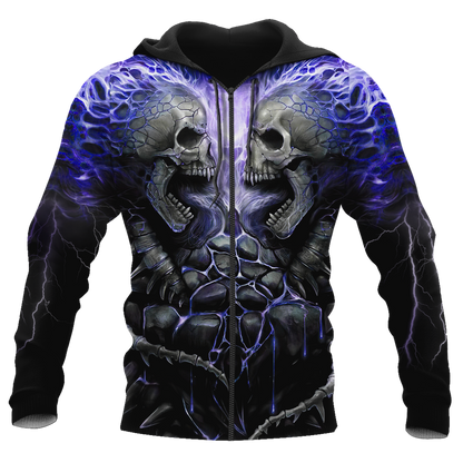 April Guy Skull 3D All Over Printed Unisex Hoodie