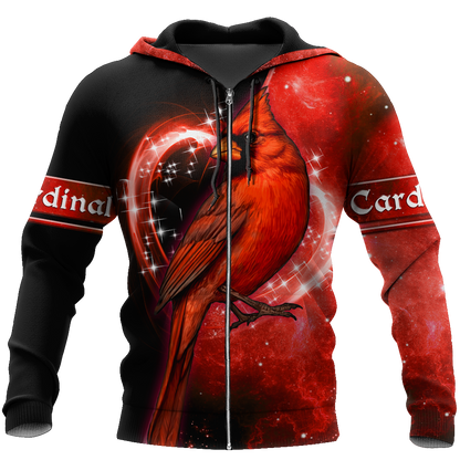Cardinal Birds Red Color shirts dress shorts for men and women