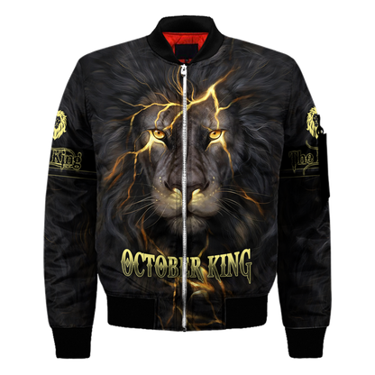 October Lion 3D All Over Printed Unisex Shirts Pi21012110