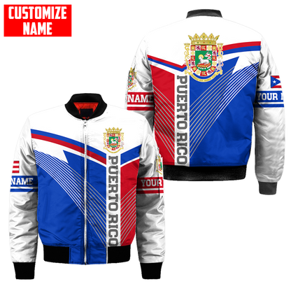 Customize Name Love For Puerto Rico 3D All Over Printed Unisex Shirts