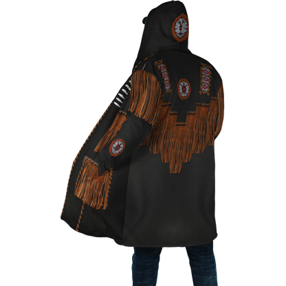 Native Cowboy Jacket No9 Cosplay 3D Over Printed Unisex Deluxe Hoodie ML