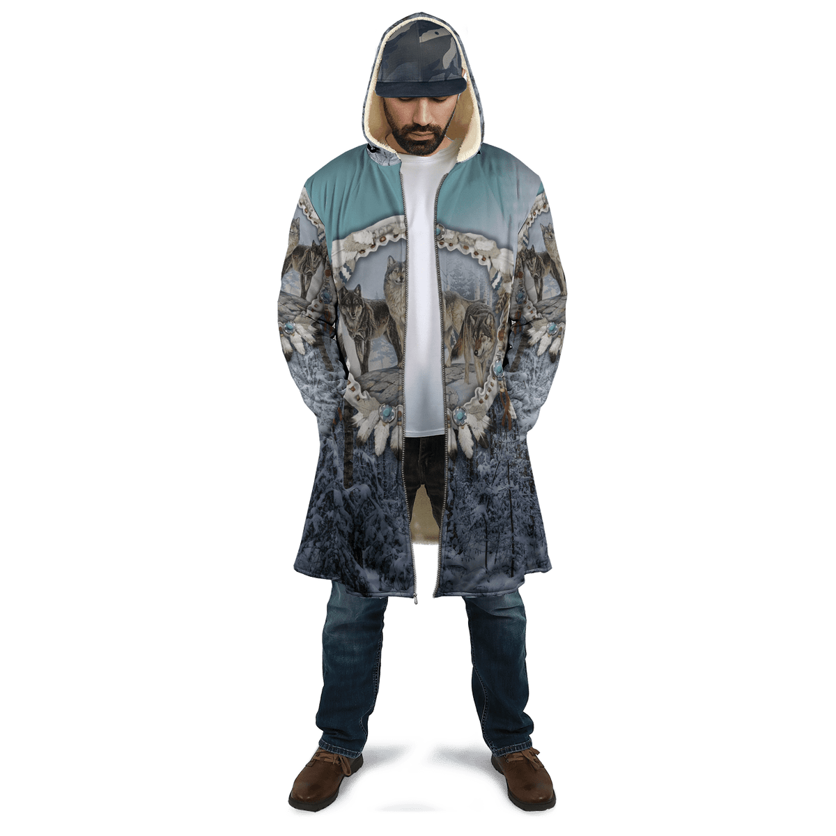 Wolf Native American 3D All Over Printed Unisex Shirt