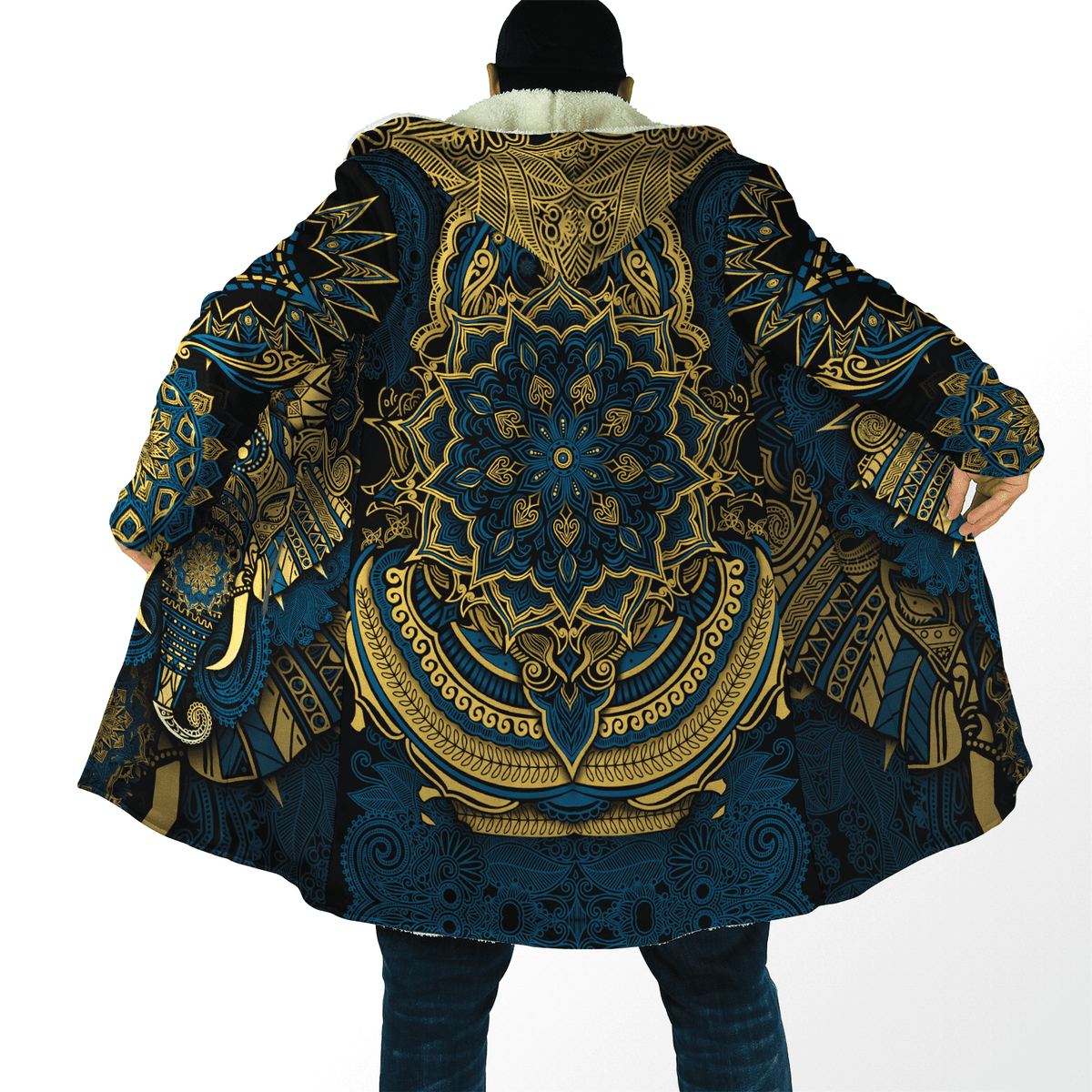 Elephant Royal Mandala Premium 3D All Over Printed Cloak