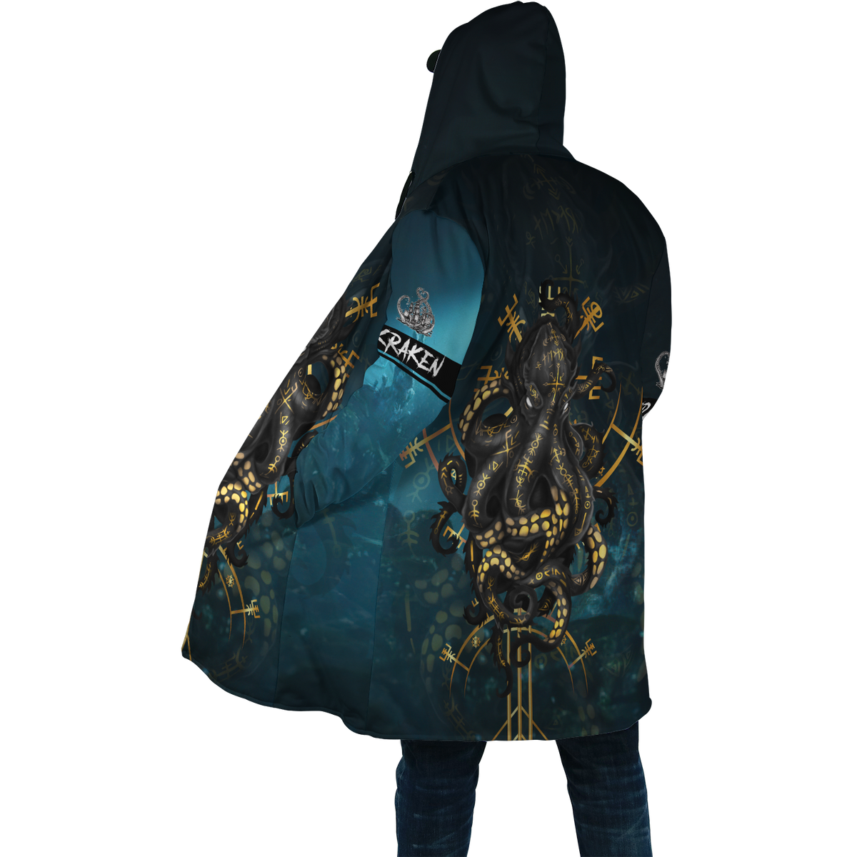 Premium Unisex Hoodie Kraken Octopus King of The Seven Seas II ML