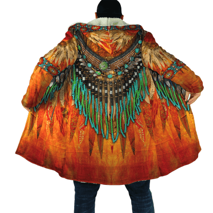 Native American 3D All Over Printed Unisex Zip Cloak