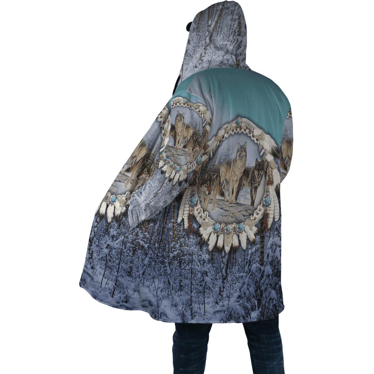 Wolf Native American 3D All Over Printed Unisex Shirt
