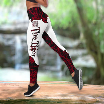 Tiger Red Tattoo Combo Tank Top + Legging JJW17082002