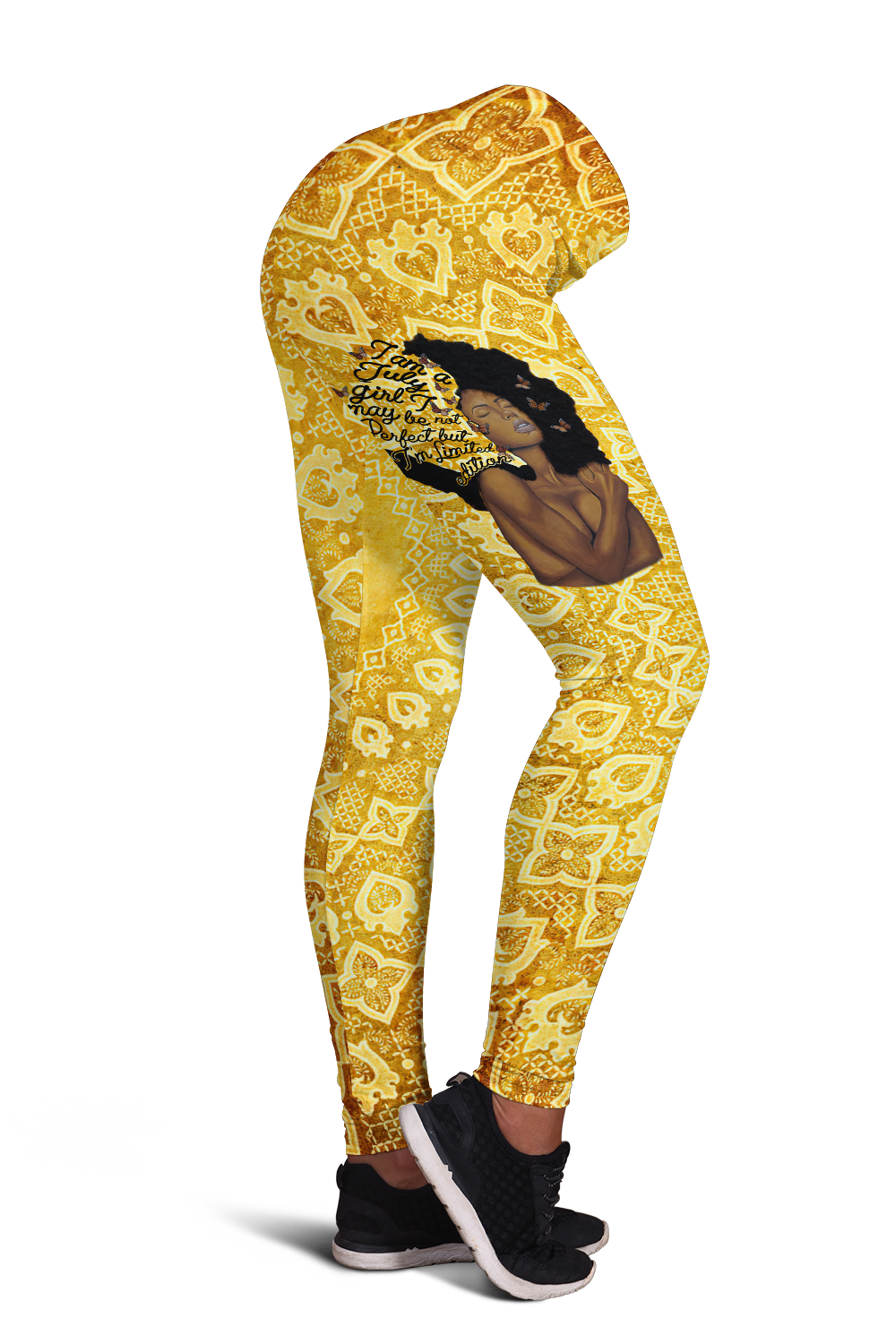 July afro girl art leggings + hollow tank combo DD06102001S-Apparel-HG-S-No tank-Vibe Cosy™