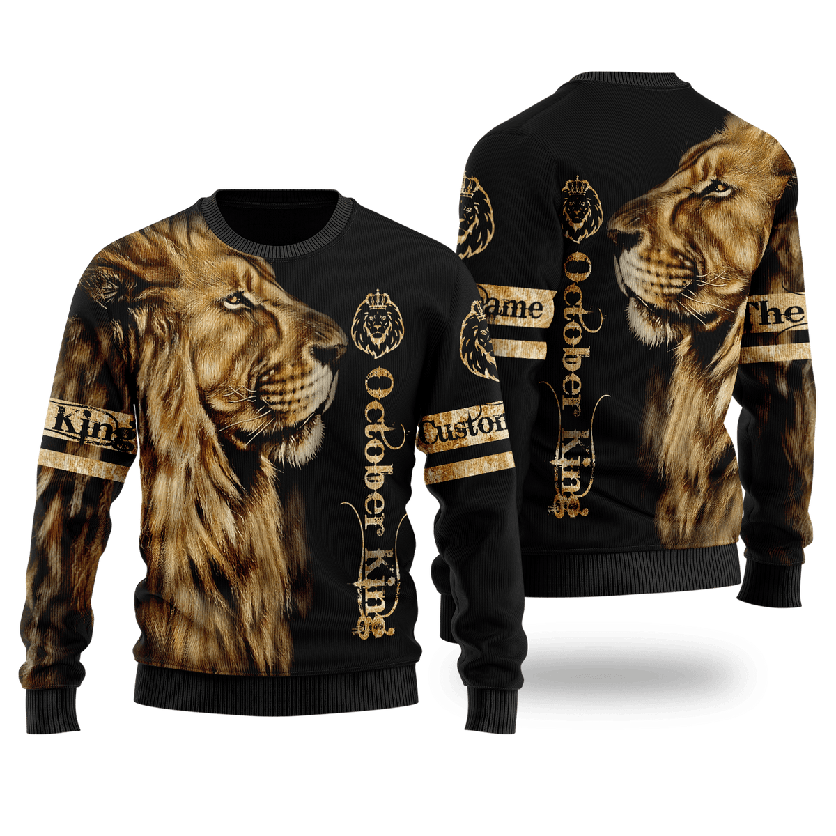 Custom Name October King 3D All Over Printed Unisex Shirts