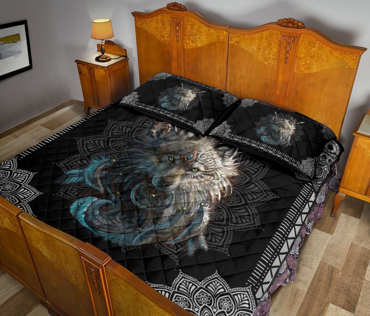 Wolf Art Quilt Bedding Set NM20042101-Quilt-NM-Queen-Vibe Cosy™