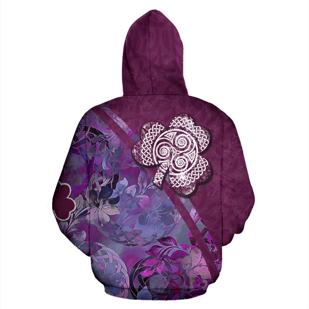 Irish St Patrick's Day Shamrock Celtic Cross Hoodie T-Shirt Sweatshirt-Apparel-NM-Hoodie-S-Vibe Cosy™