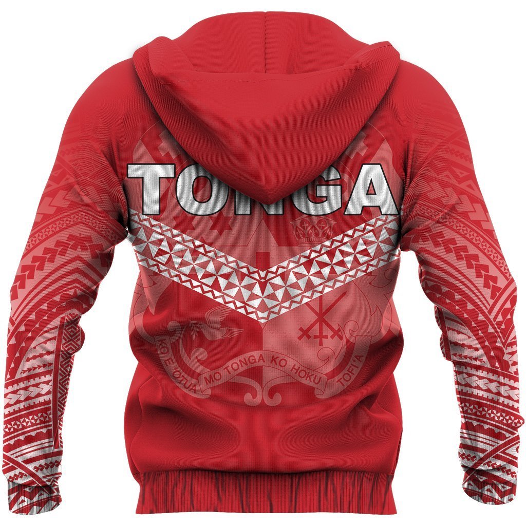 Tonga Hoodie Zip Up Polynesian Coat Of Arms NNK 1220-Apparel-NNK-Hoodie-S-Vibe Cosy™