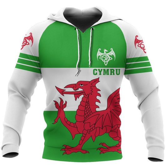 Wales Flag Hoodie Triple Style NVD1056-Apparel-Dung Van-Hoodie-S-Vibe Cosy™