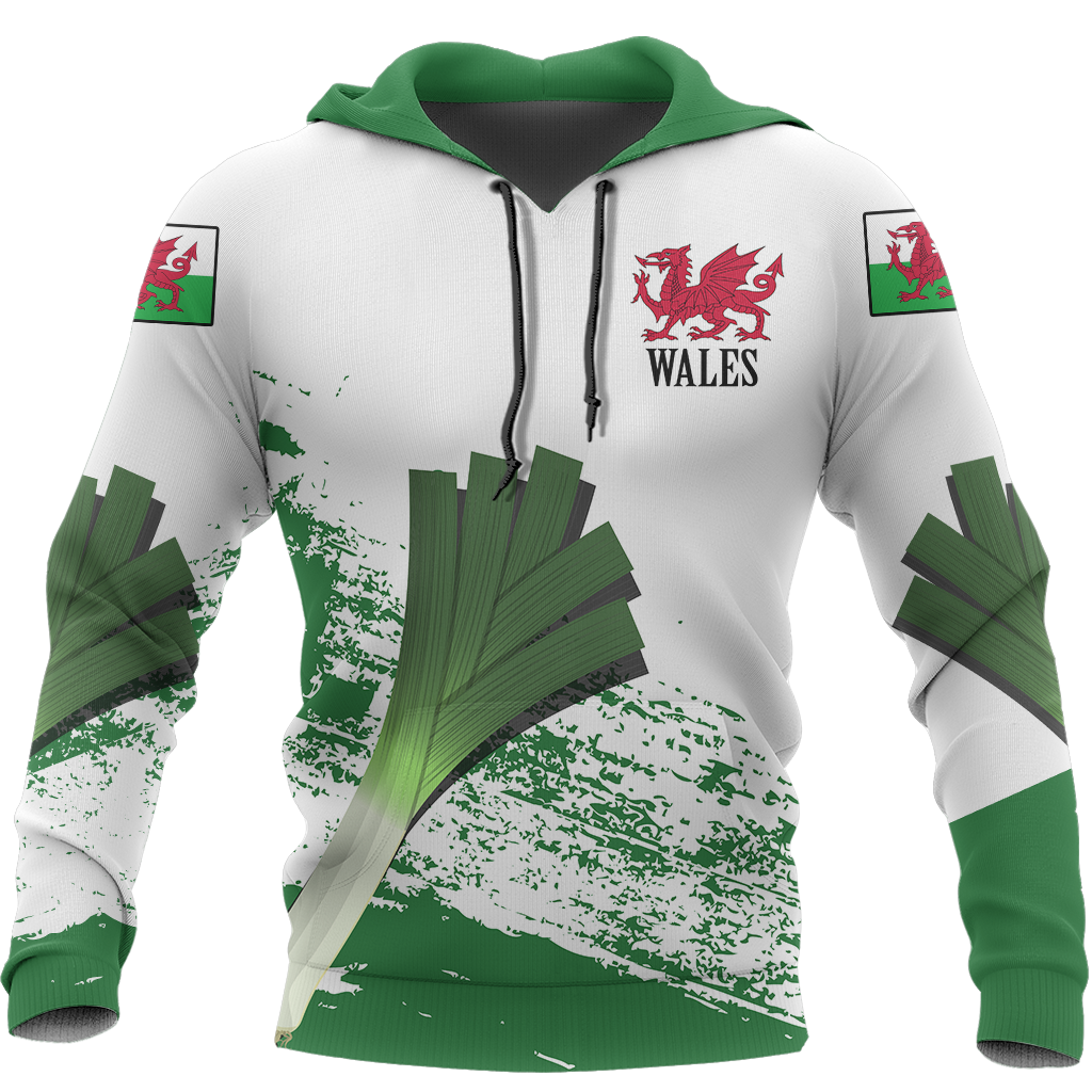 Wales Leek Hoodie Special Version PL-Apparel-PL8386-Hoodie-S-Vibe Cosy™