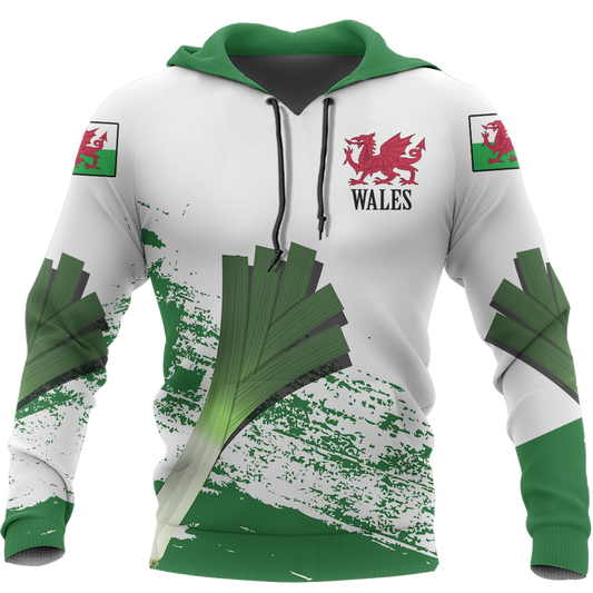 Wales Leek Hoodie Special Version PL-Apparel-PL8386-Hoodie-S-Vibe Cosy™
