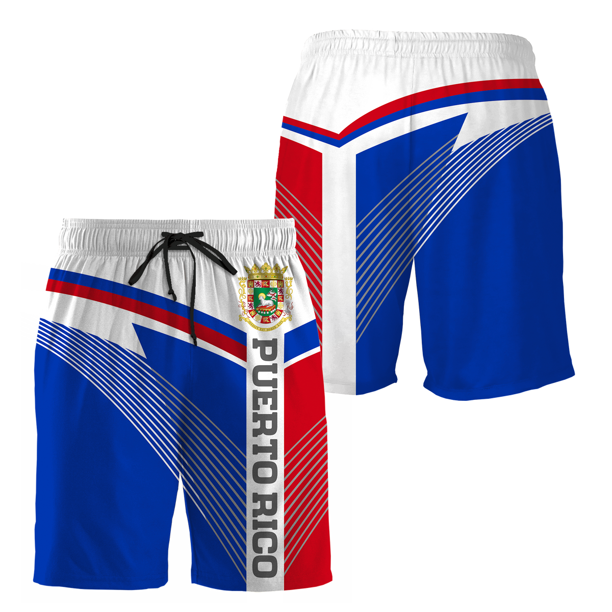 Customize Name Puerto Rico Combo T-Shirt And Board Short