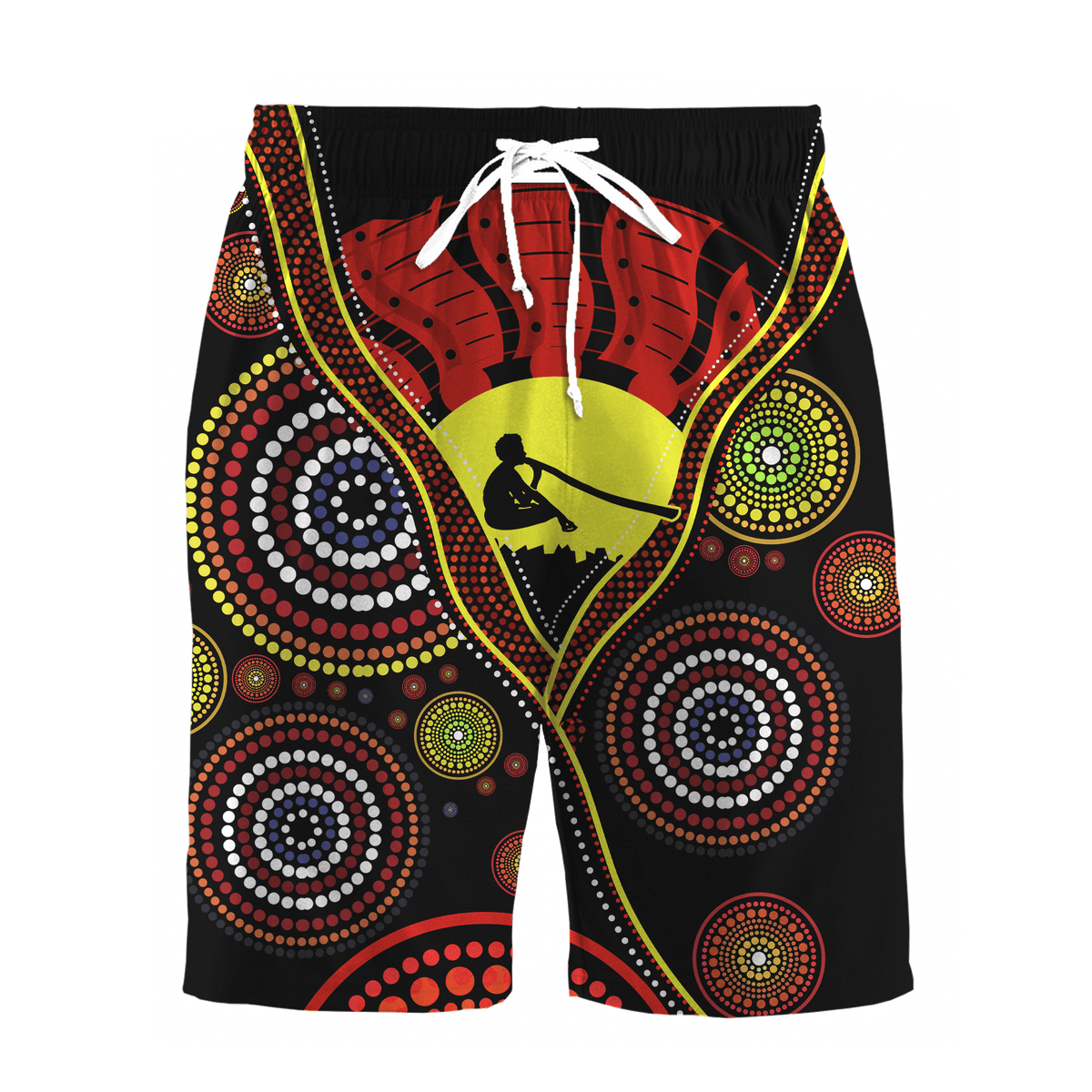 Australian Aboriginal Flag Didgeridoo 3D printed shirts