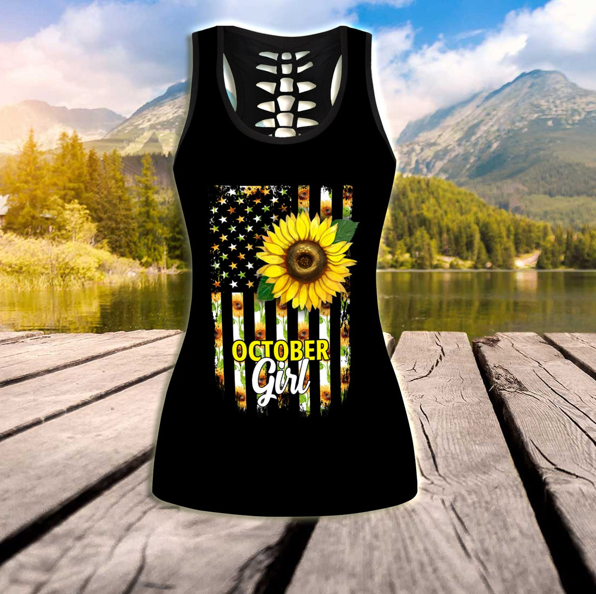 October Girl Sunflower Combo (Legging+Tank) TR14052010S-Apparel-Huyencass-No Legging-S-Vibe Cosy™