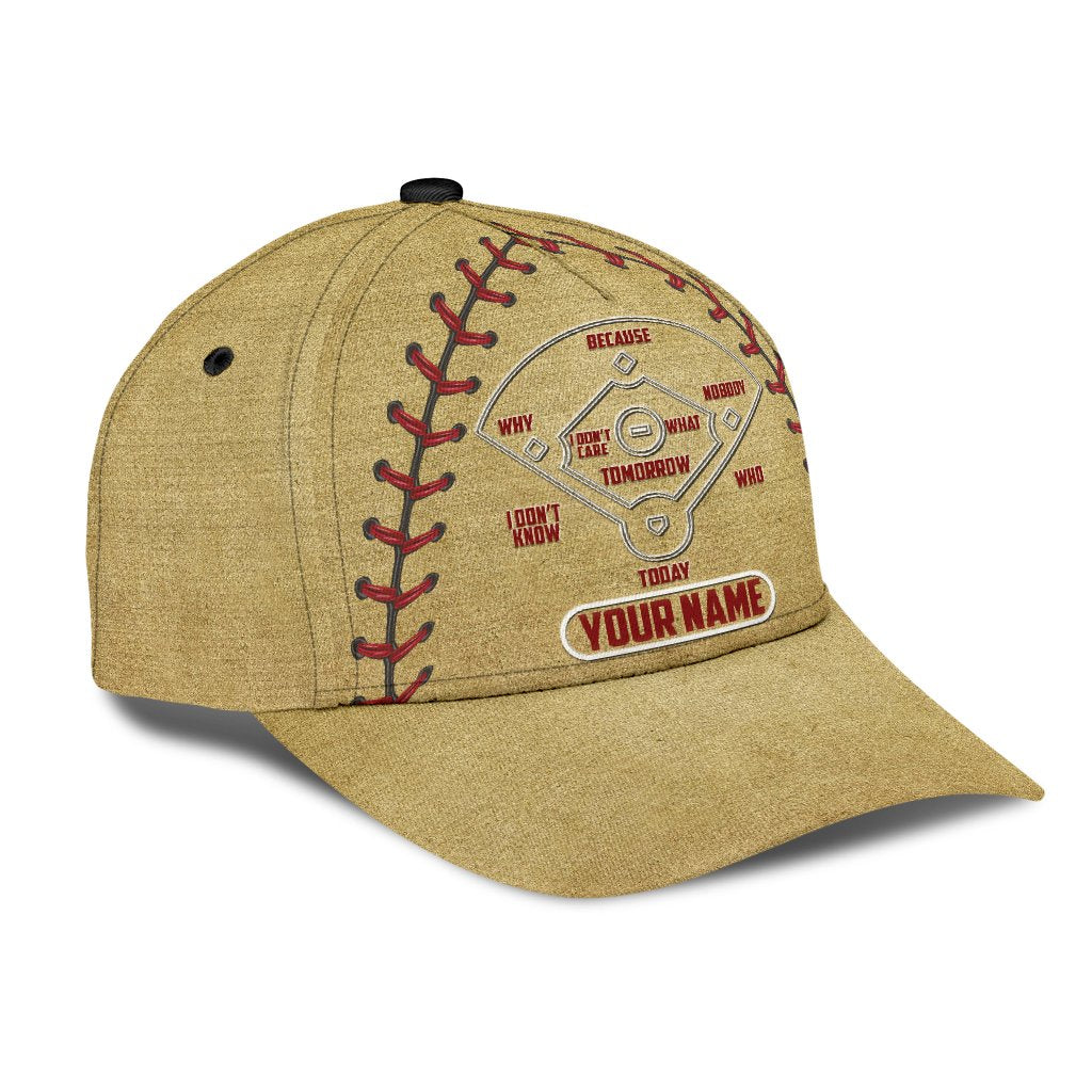 Customize Name Baseball Lover All Over 3D Design Print Cap NTN15042101